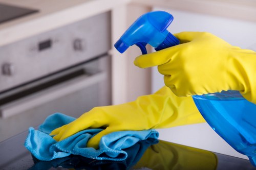 Deep kitchen and bathroom cleaning during one off cleaning in W5