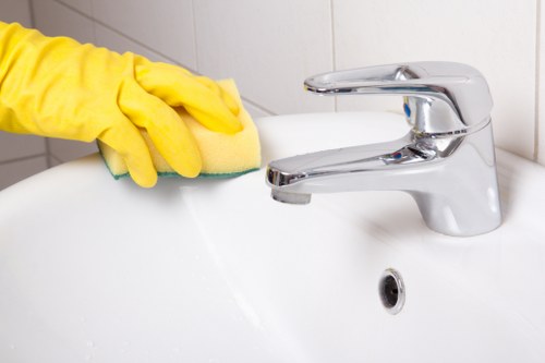 Local cleaner working in a period property in W5