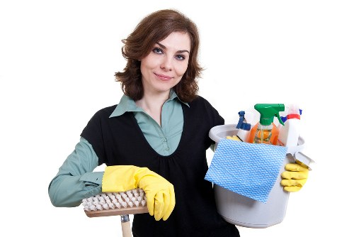 Local cleaning team servicing a W5 apartment and shared entrance
