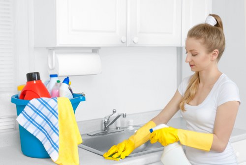 Rug stain treatment and fibre care in a W5 residence